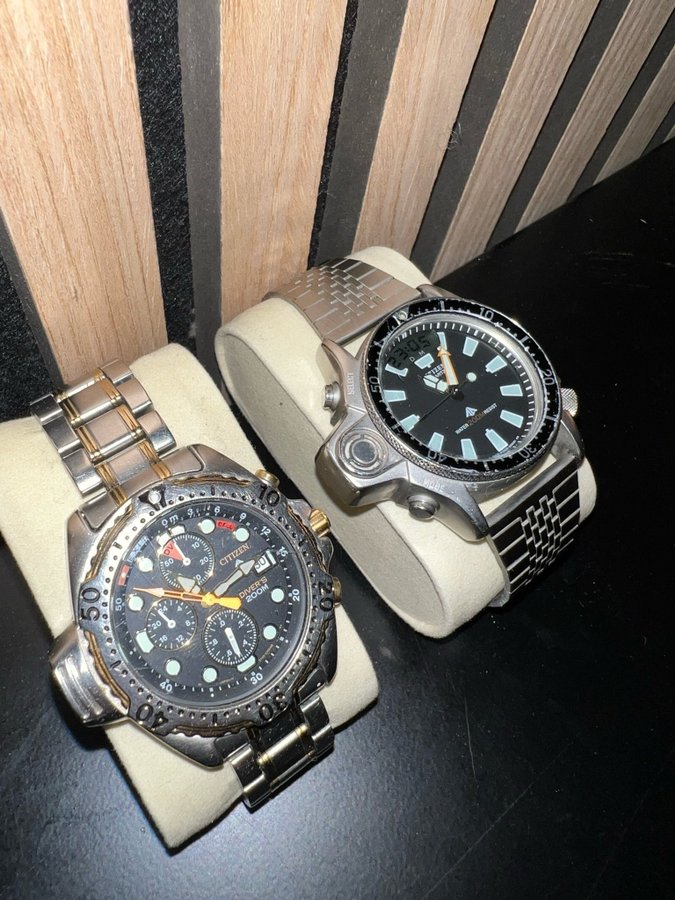 2 STYCKEN Citizen Promaster Aqualand (PAKET DEAL)