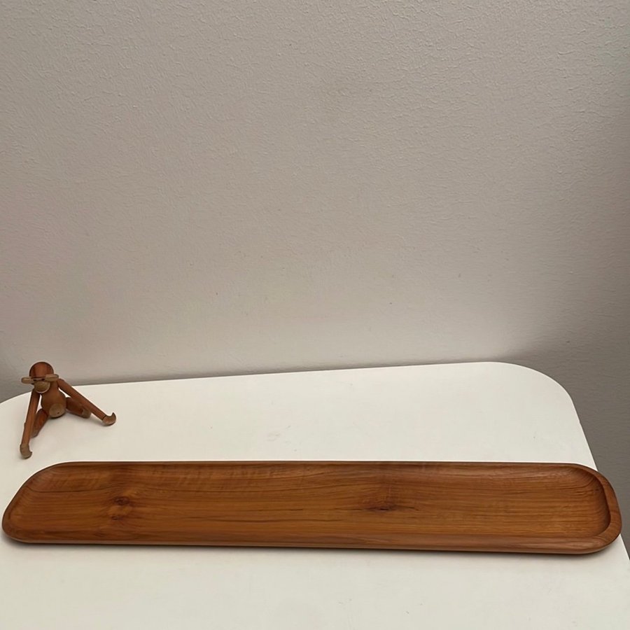 Vintage Teak Bricka - Äkta Bangkok Teak Made in Sweden