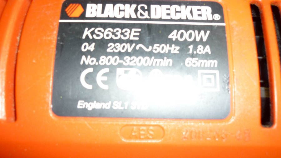 Black  Decker KS633E stickSåg