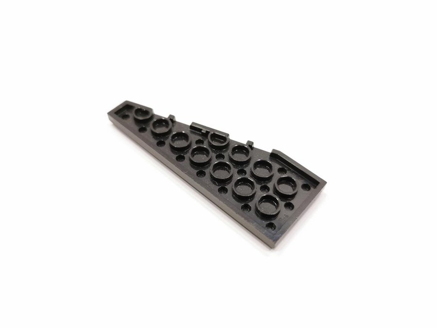 Lego - wedge - vinge - plate - vänster - 8x3 - part 50305 - svart