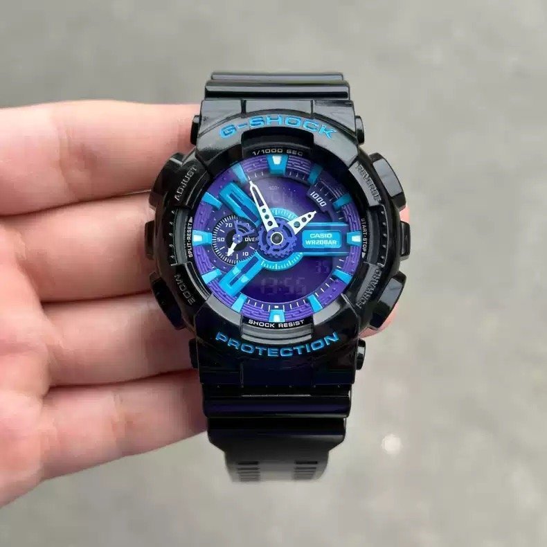 CASIO G-SHOCK GA-110HC Purple Hyper Colors Model Watch