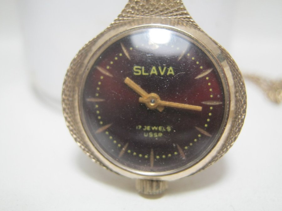 Vintage russian women watch Slava pendant