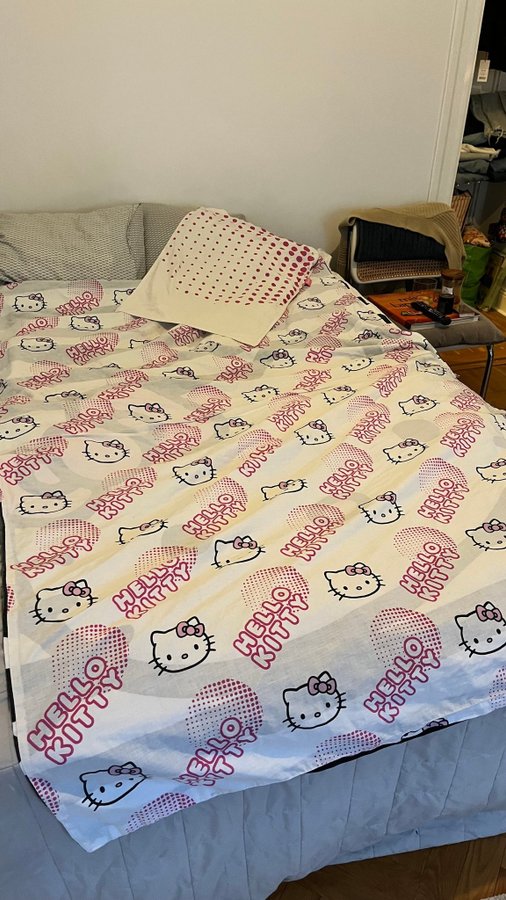 Hello Kitty Sanrio Bäddset Påslakan + örngott y2k