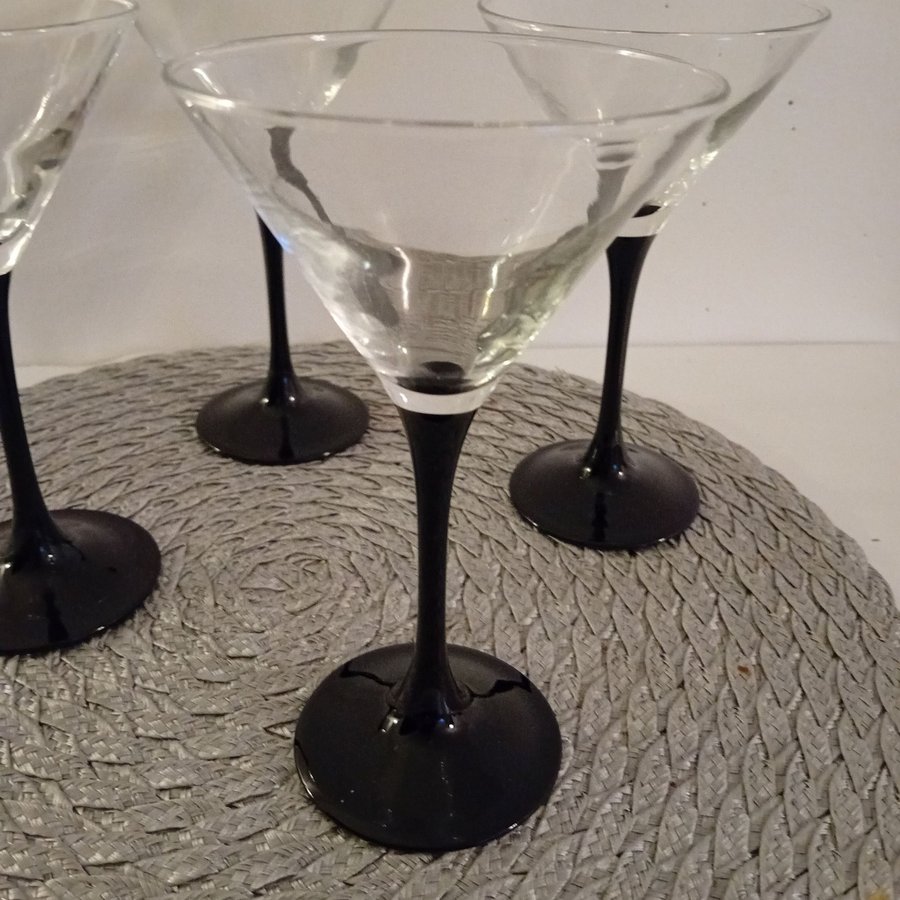 4st Franska Luminarc Martini / Cocktailglas