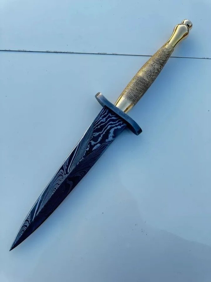 CUSTOM HANDMADE DAMASCUS STEEL BEAUTIFUL FAIRBAIRN SYKES COMMANDO DAGGER KNIFE