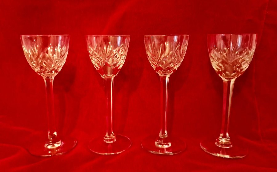 4 st Kristallglas starkvinglas sbansglas likörglas Orrefors Helga