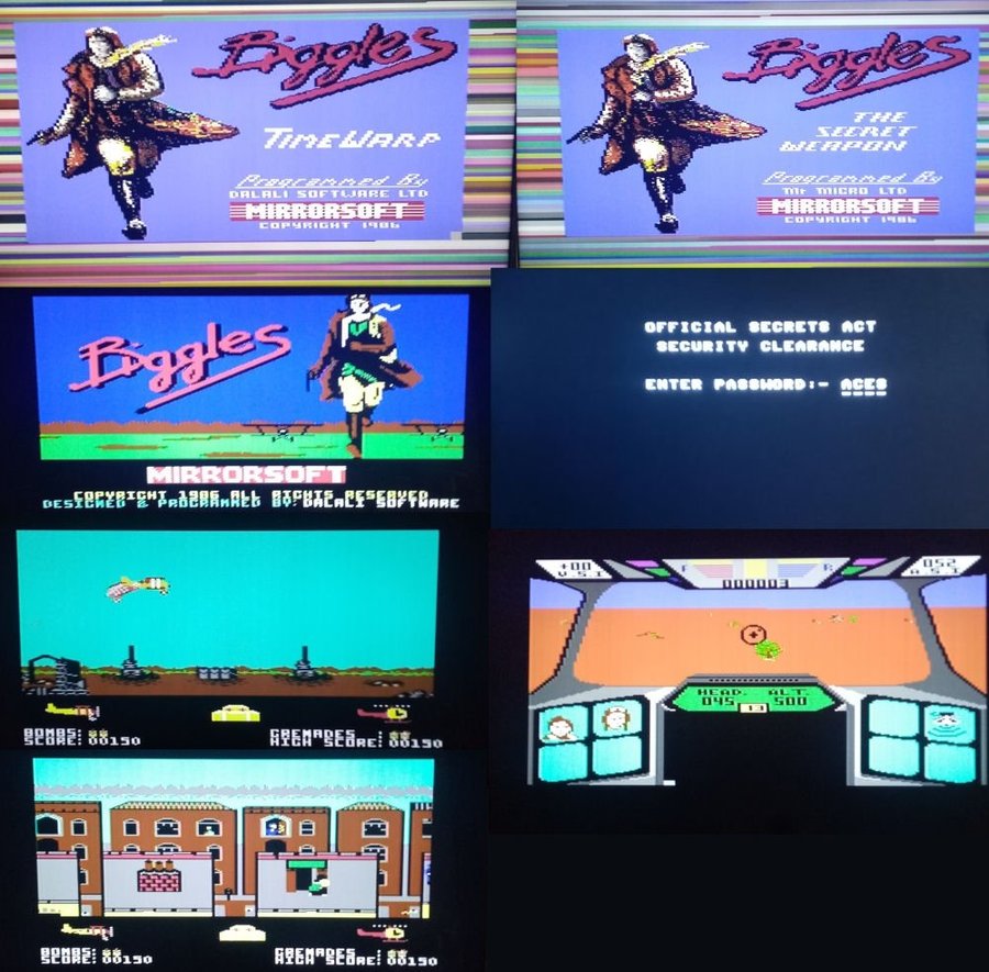 Biggles (Mirrorsoft) ->TESTAD<- Commodore 64 / C64 Spel