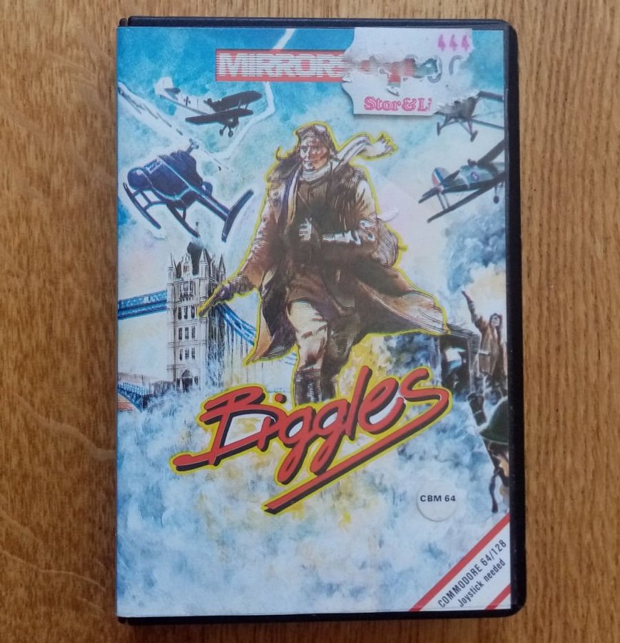 Biggles (Mirrorsoft) ->TESTAD<- Commodore 64 / C64 Spel