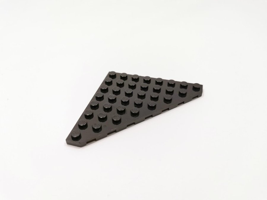 Lego - wedge - vinge - plate - 8x8 - part 30504 - svart