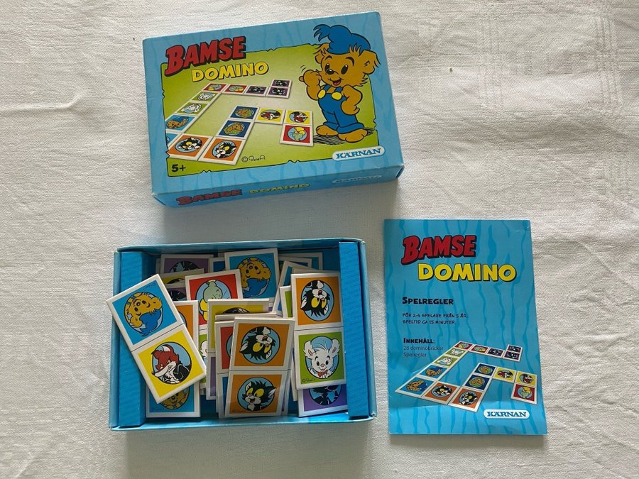 Domino med Bamse från Kärnan, ålder 5+