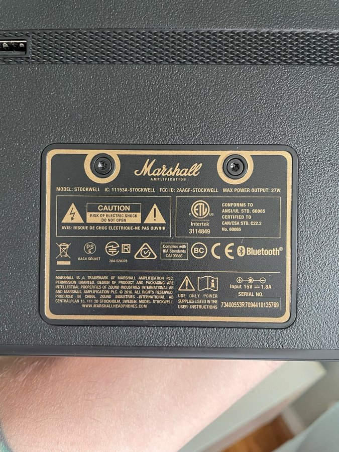 Marshall Stockwell Bluetooth-högtalare