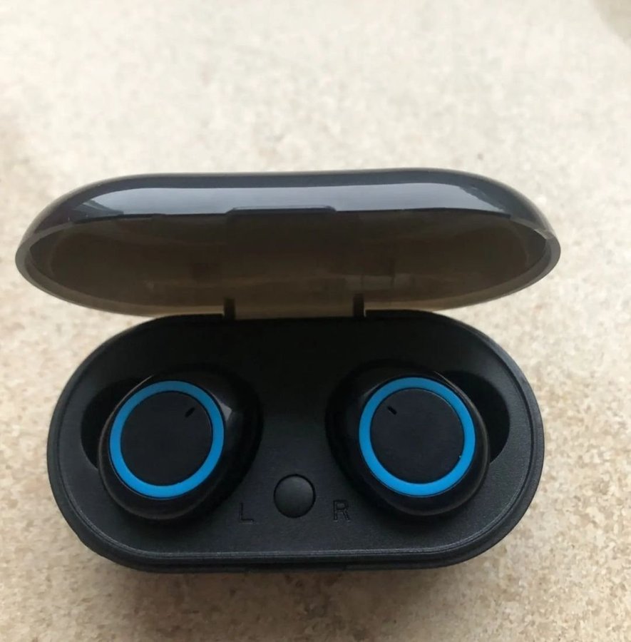 Helt ny bluetooth svart headset TWS in vattentät in ear pads hd hörlurar