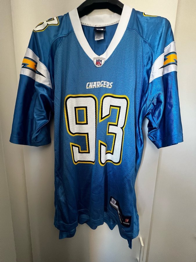 2007 San Diego Chargers #93 Reebok Jersey L