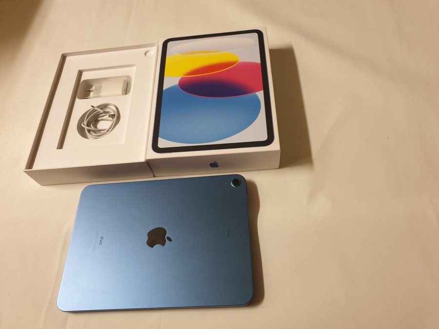 Apple iPad (10,9-tums, med Wi-Fi, 64 GB) - blå (Tionde generationen)