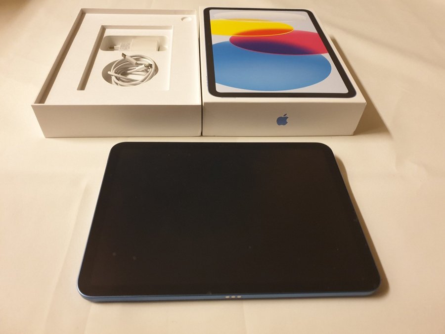 Apple iPad (10,9-tums, med Wi-Fi, 64 GB) - blå (Tionde generationen)