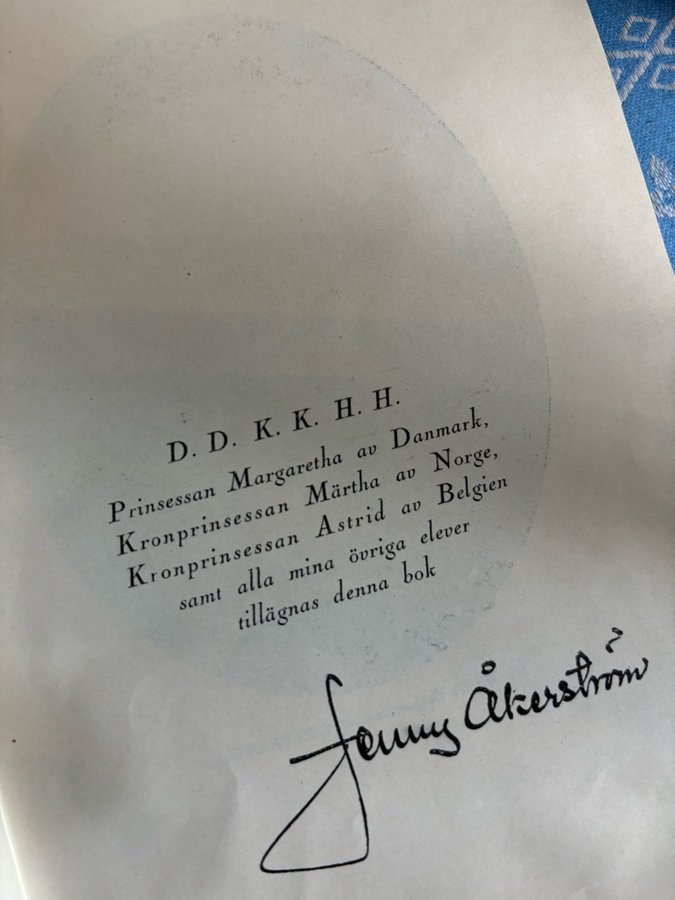 Prinsessornas Kokbok: Husmanskost och Helgdagsmål, Jenny Åkerström (1931), 75 kr