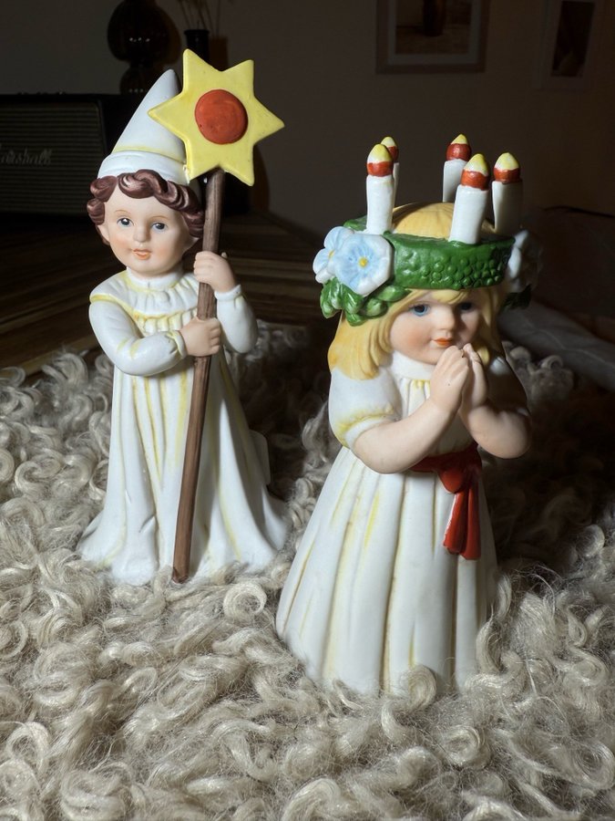 Figurin Lucia och stjärngosse jul Jenny Nyström Jul