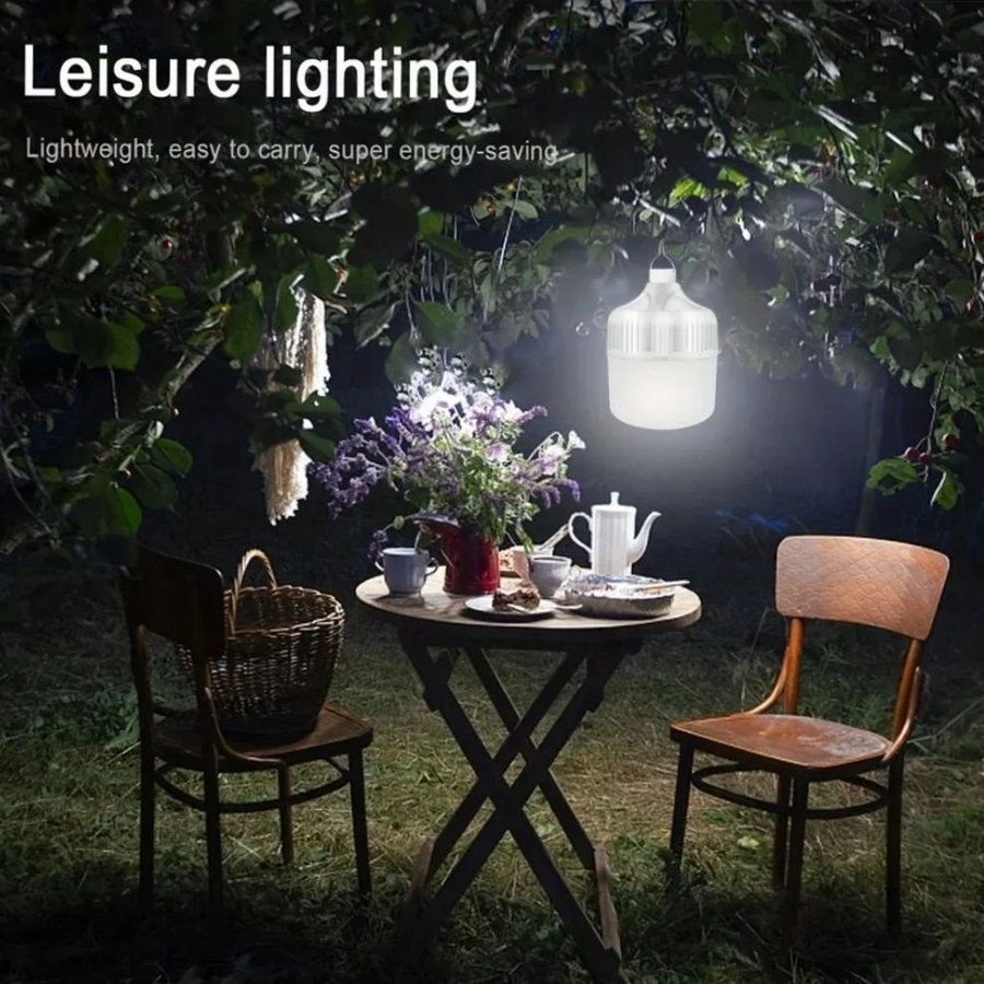 Ljusstark LED-lampa med USB-laddning