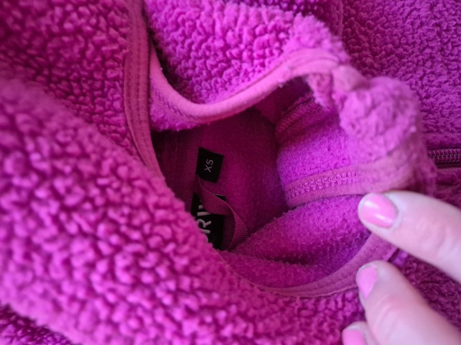 Rosa fleece från hööks xs