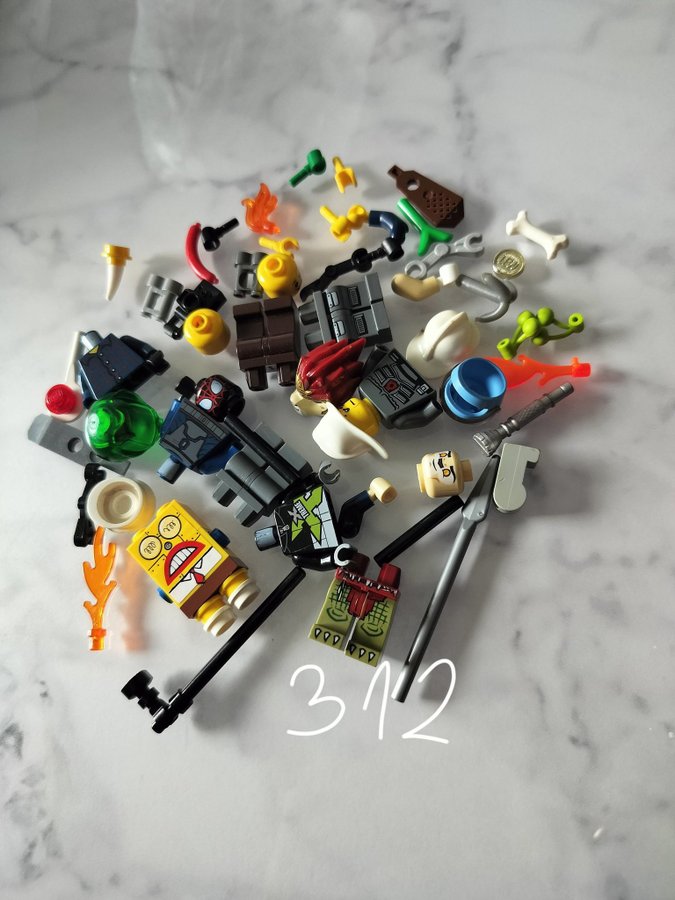 Lego Minifigurer  Motorcykel