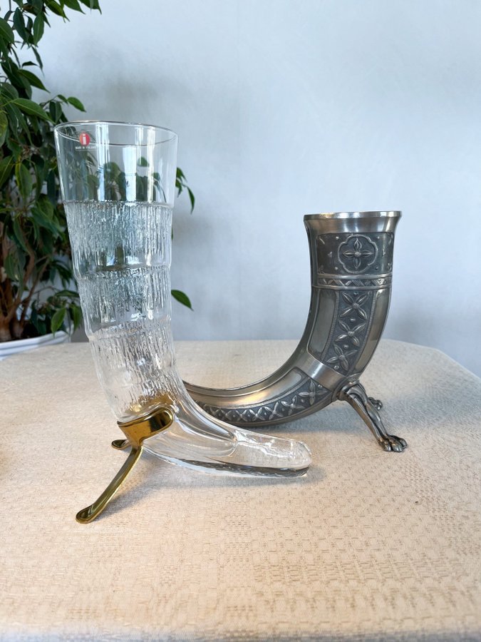 Dekorativa horn - Iittala  Pewter