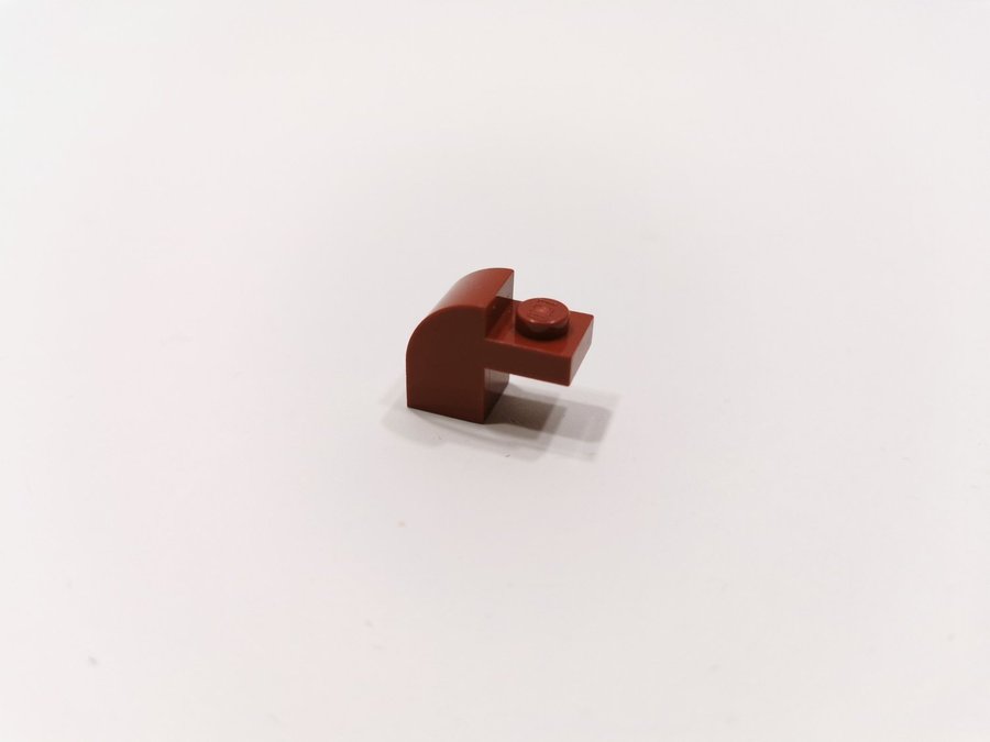 Lego - slope - curved - böjd - 2x1x1 1/3 - part 6091 - vinröd