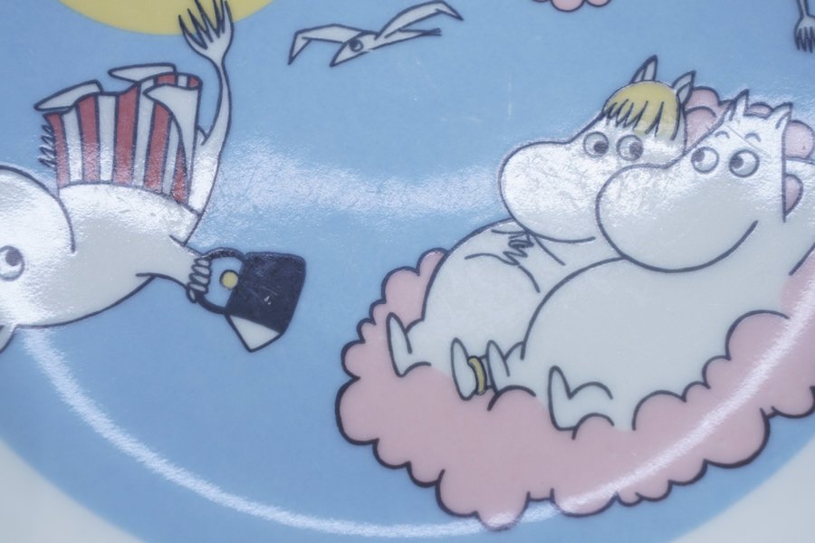 Mumintallrik Flygande Mumin / Moomin Plate Flying Moomin