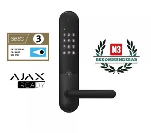 Yale Doorman L3S svart Smart Dörrlås inkl ConnectX Wi-Fi Bridge