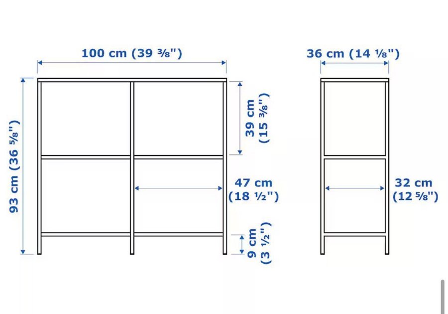 Ikea Vittsjö Hylla - i svart metall