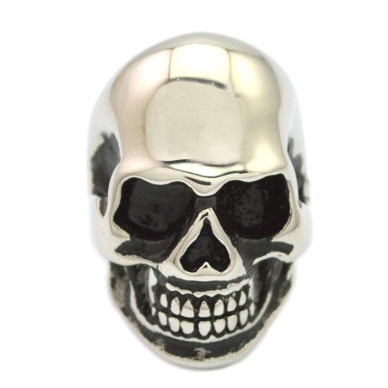 Skull Ring i Rostfritt Stål.