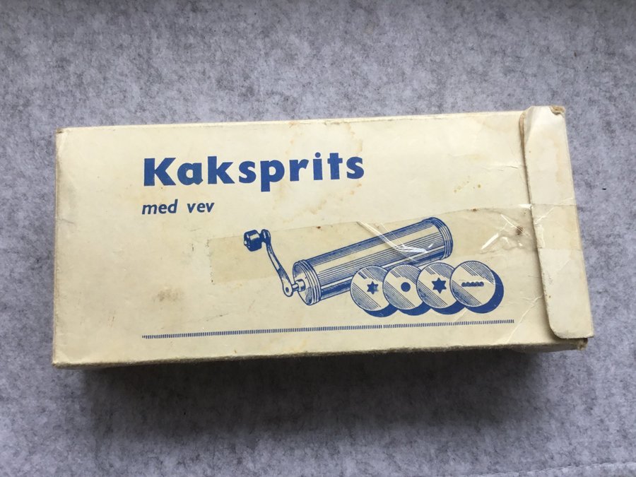 Kaksprits. Orginalkartong. Made in Sweden. Stämplad se bild 3.