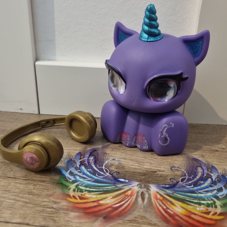 Söt Unicorn Figur med Hörlurar