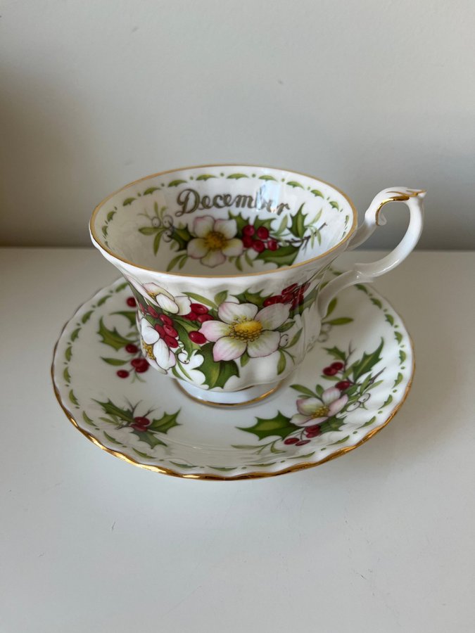 Royal Albert December månadsservis Kaffekopp