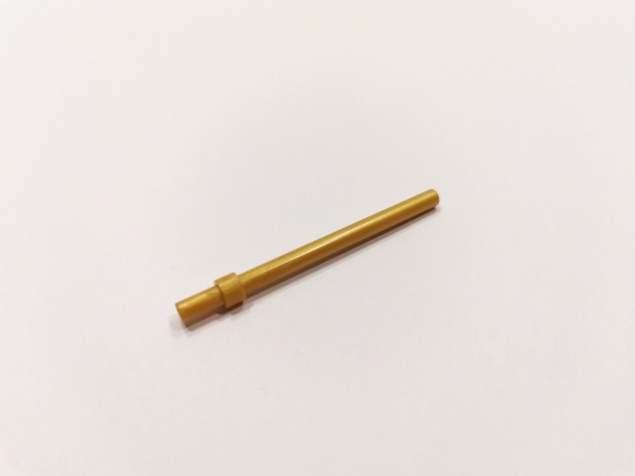 Lego - antenn - stav - bar 6H - part 63965 - guld (pearl gold)