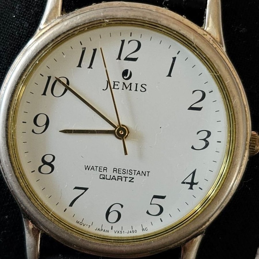 French vintage Jemis quartz klocka