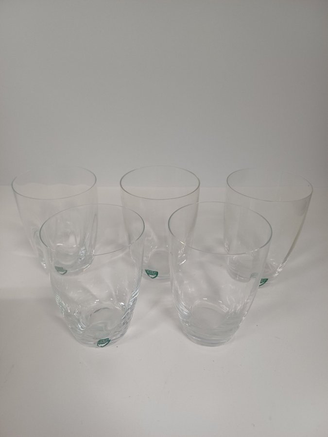 5 st orrefors selterglas märkta orrefors