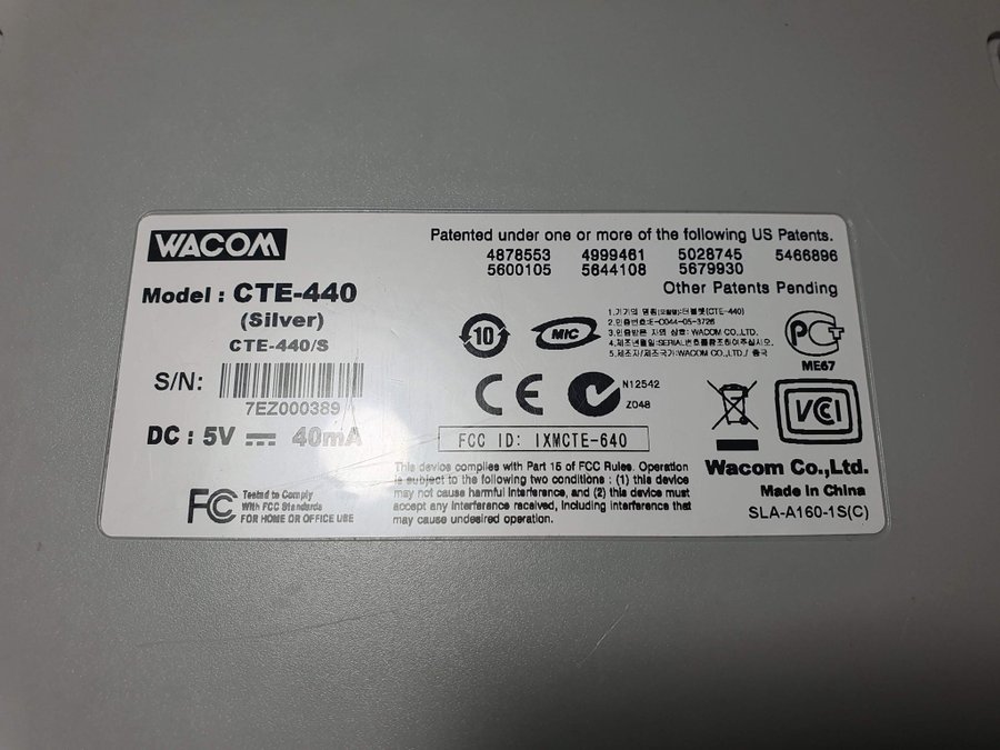 Wacom Bamboo CTE-440 Ritplatta