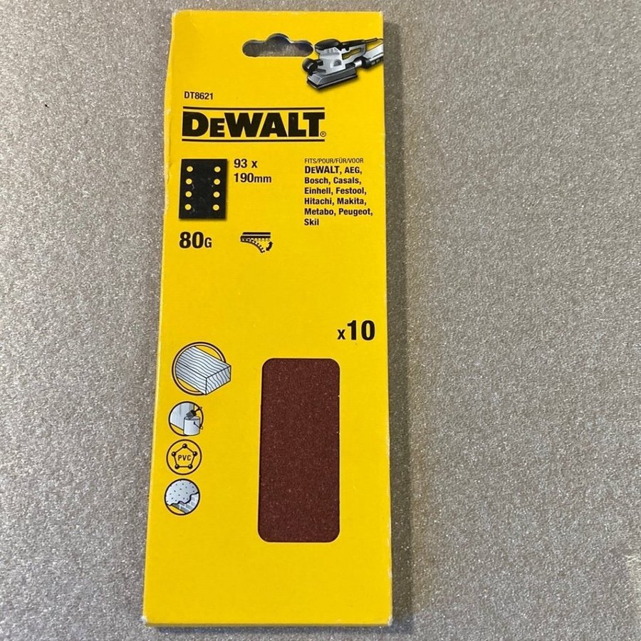 DEWALT Slippapper DT8621 93x190mm