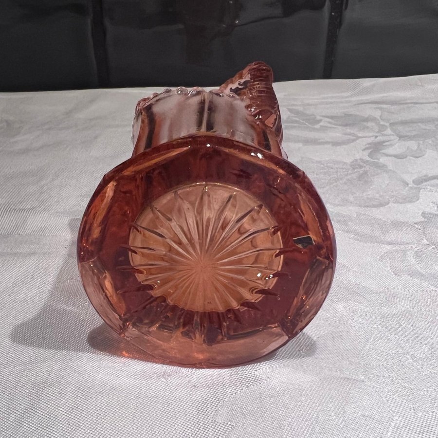 Glaskorg i rosa glas- VINTAGE