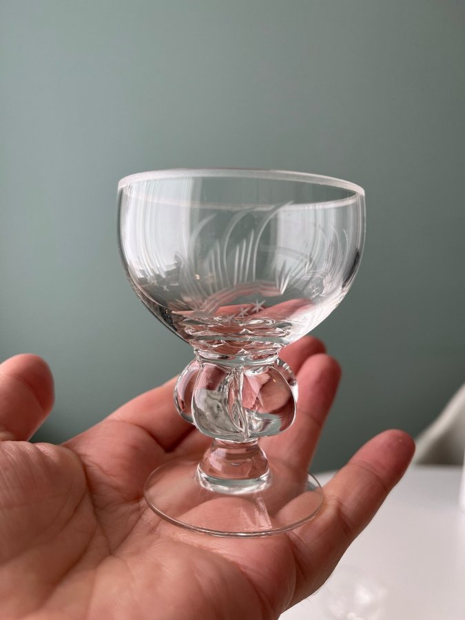 14 Glas vackra retro Uarda skeppet Johansfors