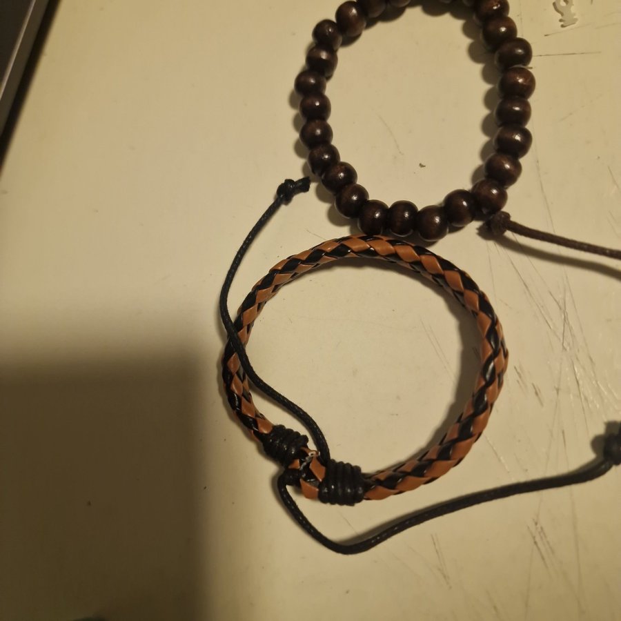 Herrarmbandsur med läderarmband