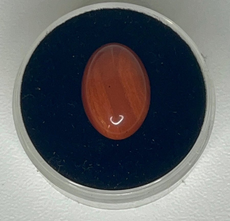 Naturlig Karneol 5.0 ct cabochon, perfekt för smycken. Healing/Reiki/diy