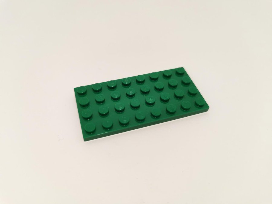 Lego - platta - plate - 4x8 - part 3035 - grön