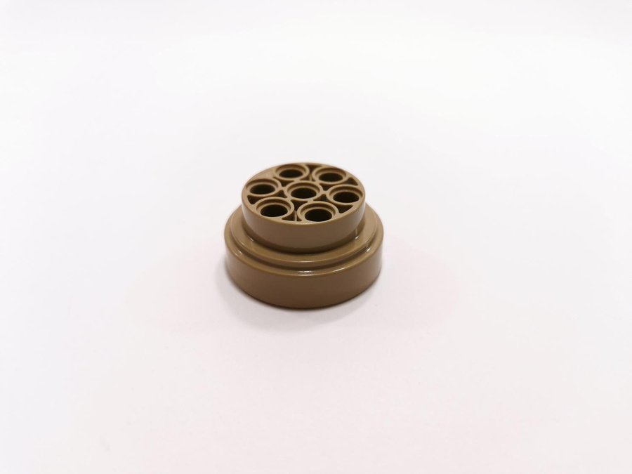 Lego - rund - technic - 31mm D. x 15mm - part 60208 - mörkbiege tan