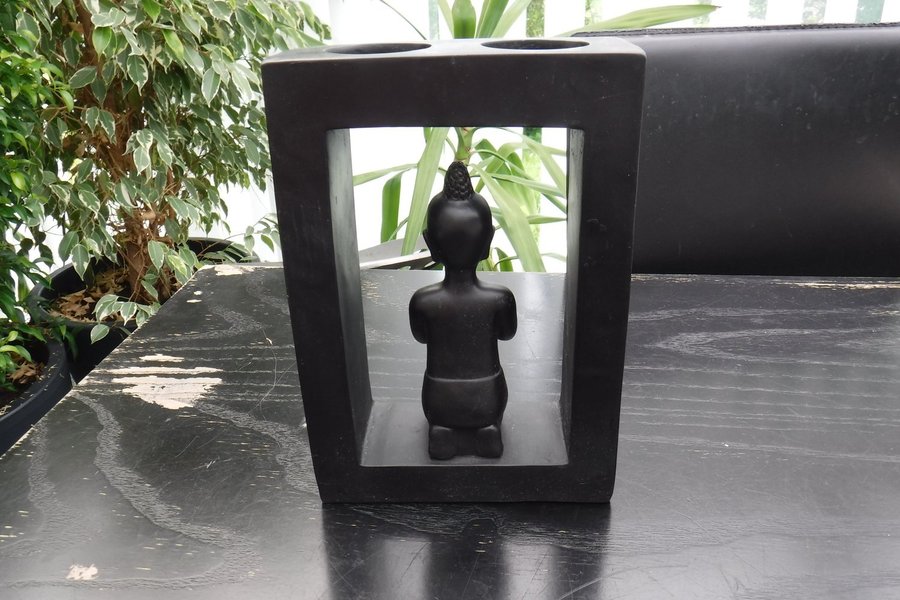 Ljusstake med Budda staty Viktoria Design