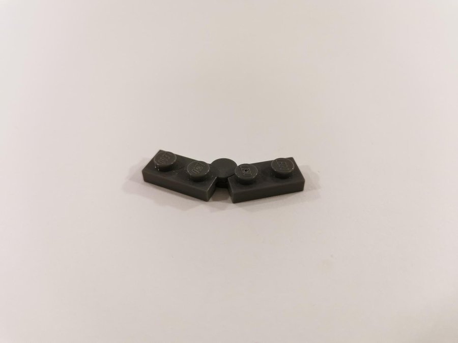 Lego - hörn - gångjärn - hinge - plate - part 2429 / 2430 - mörkgrå (bluish)