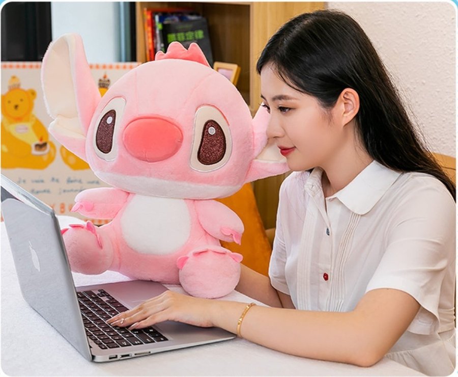 1pcs 45cm Pink Stitch Plush Toy