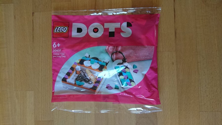 Lego Dots 30637 - Animal Tray and Bag Tag polybag NY  OÖPPNAD