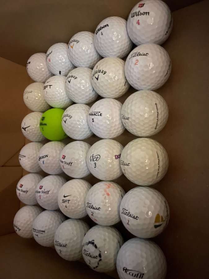 30st golfbollar mix