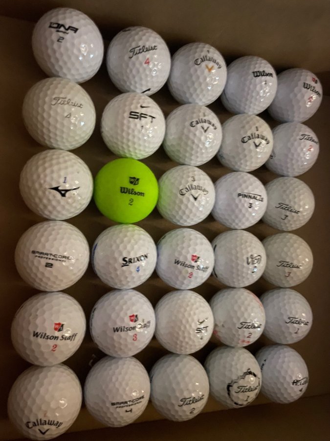 30st golfbollar mix